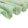 thumbnail image 5 of BalsaCircle 90" x 132" Sage Green Gold Metallic Geometric Design Polyester Rectangle Tablecloth Event, 5 of 8