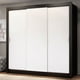 thumbnail image 2 of Ropero Closet Madesa Monaco 3 Puertas Negro/Blanco, 2 of 10
