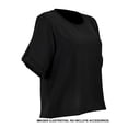 thumbnail image 3 of Blusa George para Dama, Blusa Manga 3/4 Amplia Cuello Redondo Negro Talla G, 3 of 4