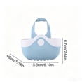 thumbnail image 3 of Kitchen Faucet Sponge Organizer Caddy with Adhesive Strap, No-Drill Drainage Design, Plastic Sink Storage Rack 18x15.5x6cm, Light Blue/Gray/Mint Green, 3 of 6