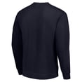thumbnail image 3 of Men's Starter Navy New England Patriots Logoface Team Graphic Tri-Blend Fleece Pullover Sweatshirt, 3 of 3