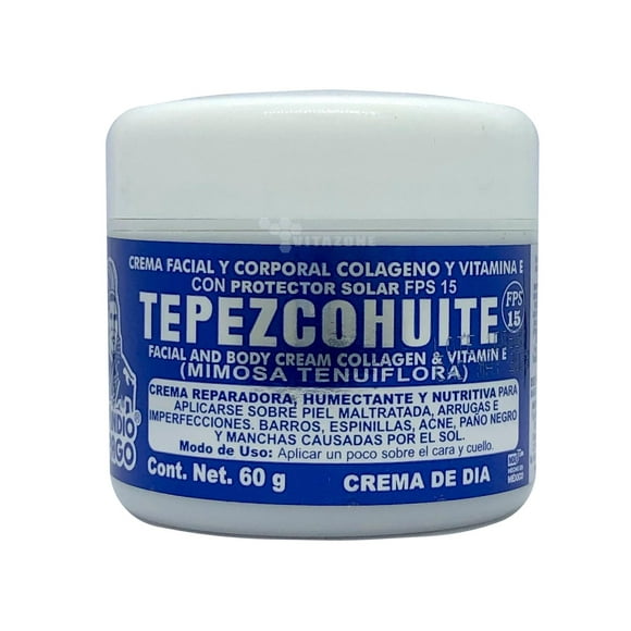 Crema de Tepezcohuite INDIO PAPAGO de día 60 grs con FPS15