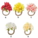 thumbnail image 4 of Flor artificial Anillo de servilleta Ropa de cama Home Hotel Restaurante Ceremonia de boda Navidad Romántico Titular Decoración Regalo Blanco 6 piezas Inevent HA059290-05, 4 of 7