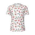 thumbnail image 5 of Wukai Fruit Print Men's Short-Sleeved Mesh T-Shirt,Quick-Dry Short Sleeve Workout T-Shirt-5X-Large, 5 of 8