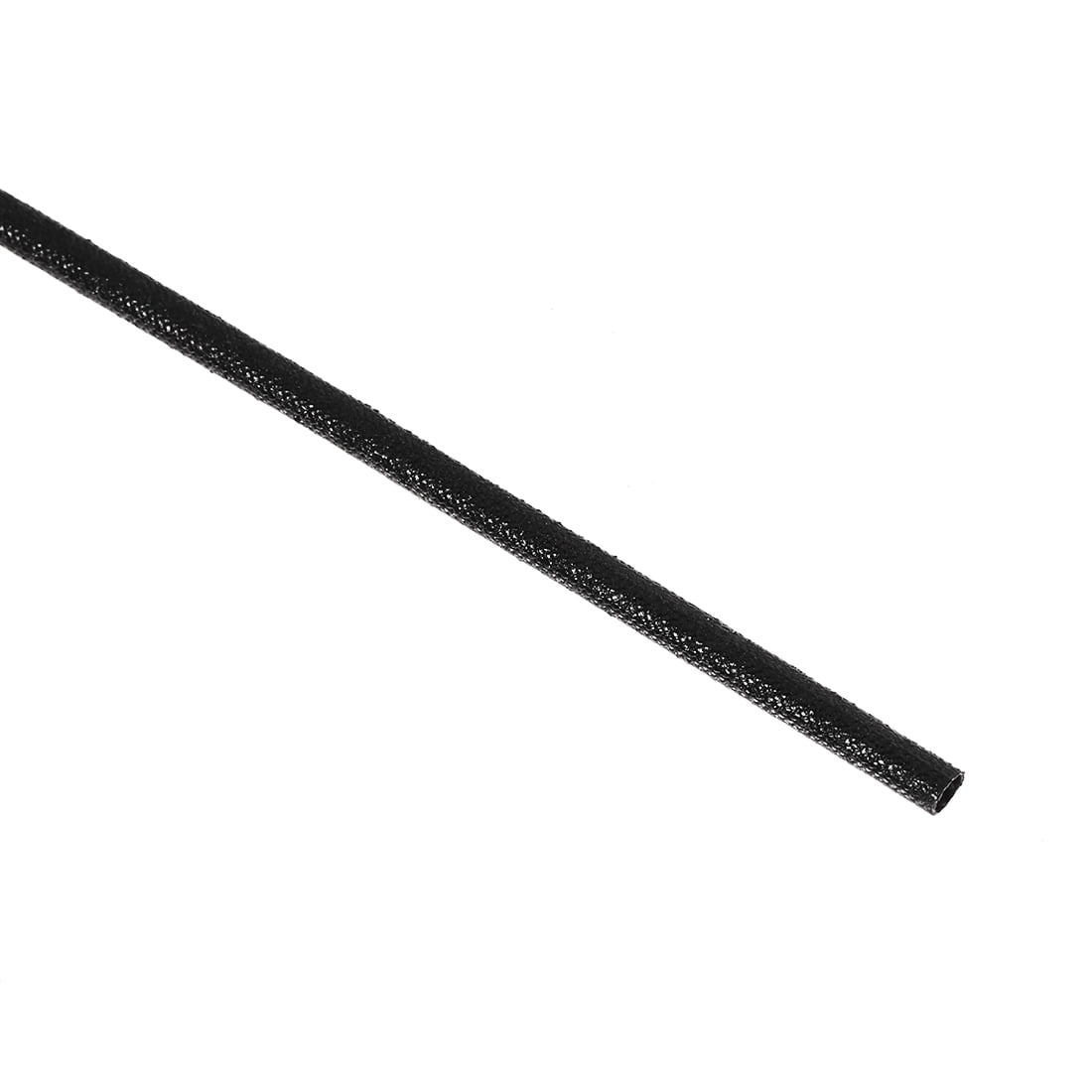 Uxcell Insulation Cable Protectors 16.4Ft-2mm High TEMP Silicone Fiberglass Sleeve Black