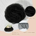 thumbnail image 3 of 5Yards Black Ruffle Lace Trim Pleated Lace Ribbon 3.15 inch Net Lace Trim Wave Edge Lace Trim Organza Ruffled Fabric Clothes Accessories, 3 of 7