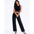 thumbnail image 4 of Jeans Dama Pantalon de mezclilla Shendy Vendy corte recto estilo wide leg jeans, 4 of 5
