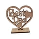 thumbnail image 5 of Decoración de corazón de madera, el mejor regalo para papá, letrero decorativo hueco, artesanía reflexiva Estilo B, 5 of 9