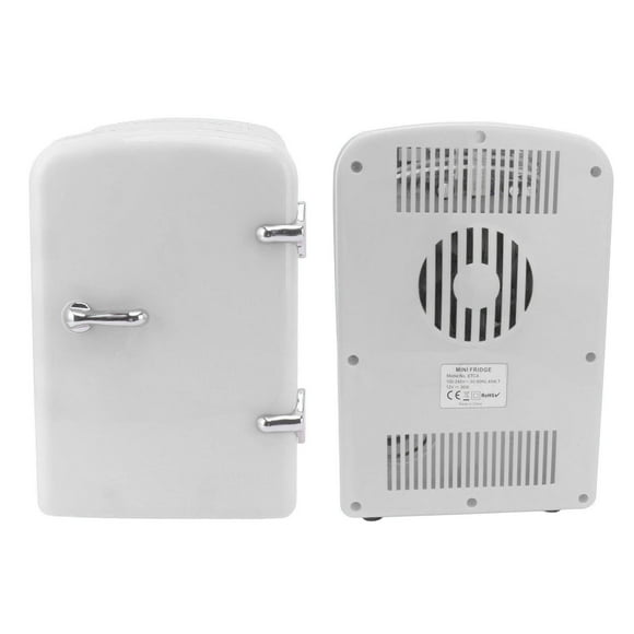 Mini Fridge, 4L Portable Compact Small Refrigerator Cooler And Warmer For Skincare, Beverage, Food, Cosmetics, AC100-240V DC12V Personal Fridge Cooler For Bedroom, Travel And Car