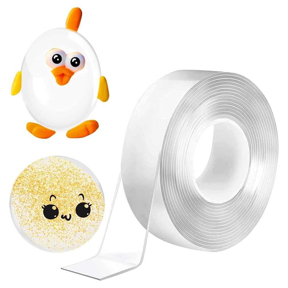 4 Roll Nano Tape Bubbles, Nano Bubble Tape Toy Kit for Kids, Elastic