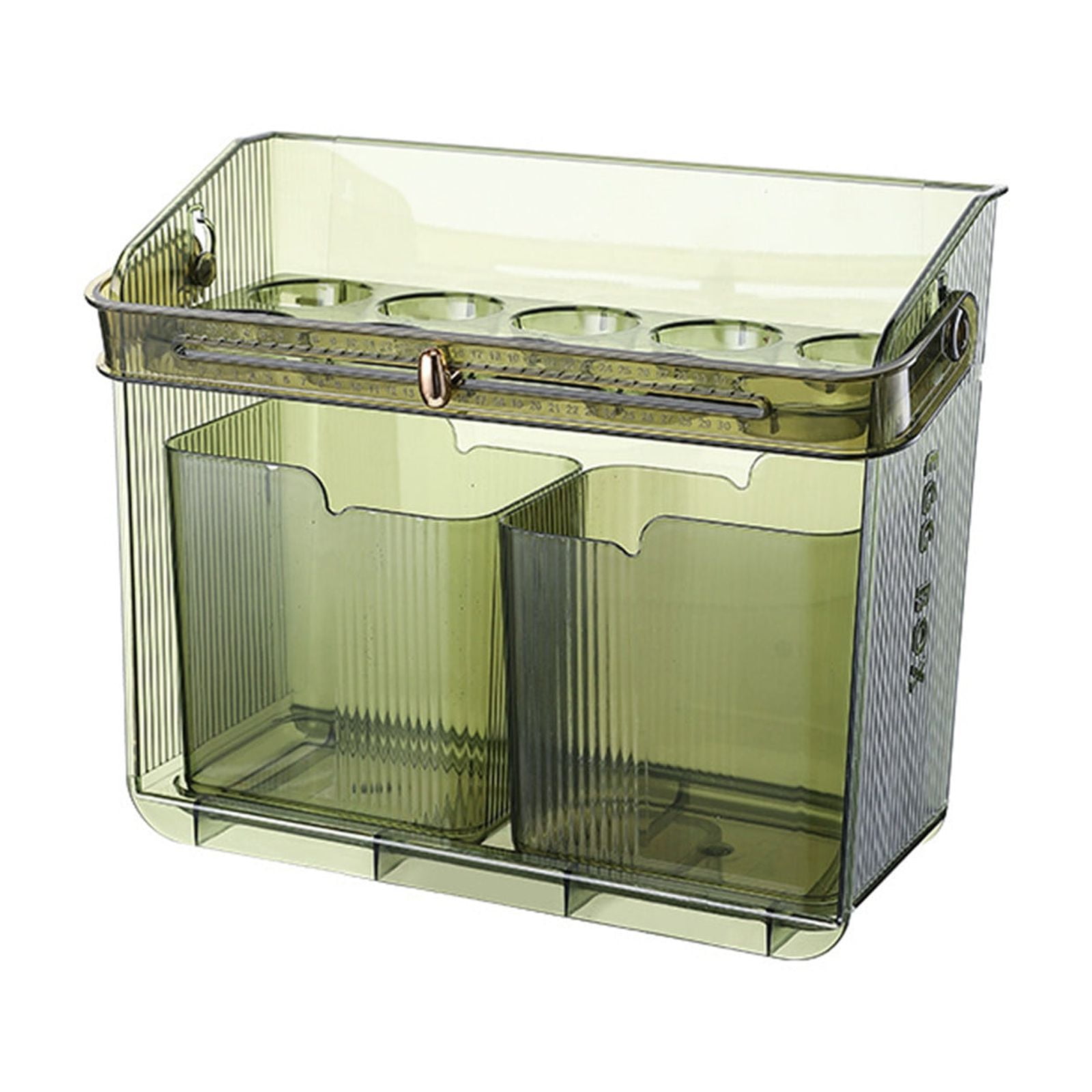 Refrigerator Egg Storage Container with Handle Stackable Egg Holder Organizer Multi Layer Kitchen Fridge Door Egg Tray with Small Food Storage Box Shelf Organizer