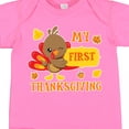 thumbnail image 4 of Inktastic My First Thanksgiving with Turkey and Leaves Boys or Girls Baby Bodysuit, 4 of 5