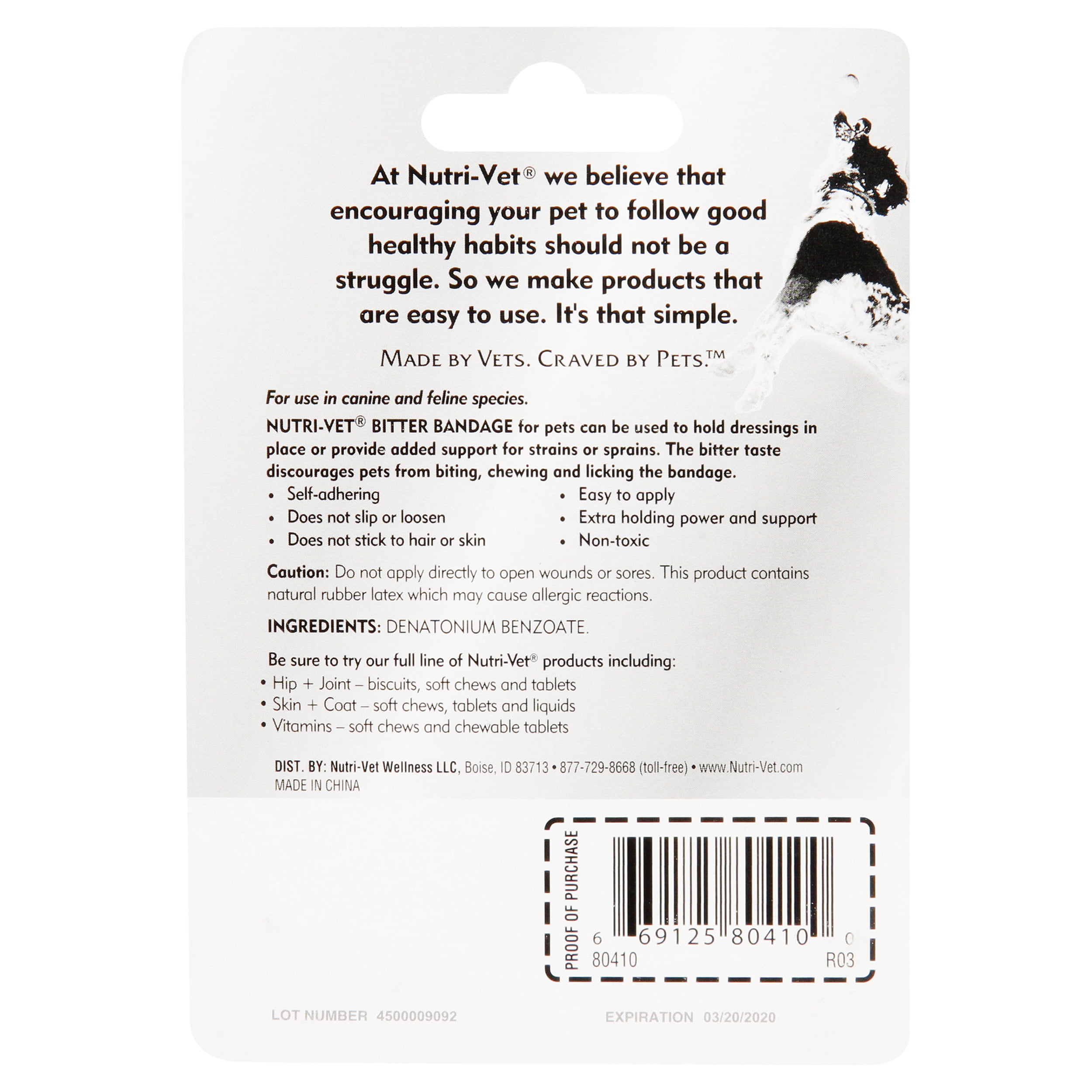 nutri vet bitter bandage
