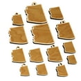 thumbnail image 1 of Arizona State Silhouette Wood Mini Charms Shapes DIY Craft Jewelry - No Hole - 18mm (17pcs), 1 of 7