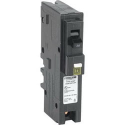 Square D by Schneider Electric HOM120PCAFIC Homeline Plug-On Neutral 20 Amp Single-Pole... by Square D by Schneider Electric