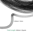 thumbnail image 3 of Cinta de Tubo de Malla Uxcell 25 Yardas, Cintas de Tela Elástica de 10mm [Negro], 3 of 6
