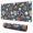Blue Baseball Stadium, variant on Long Mouse Pads for Desk,Blue Soccer Themed Pattern Desk Mats on Top Of Desks, Desk Mouse Pad Extra Large with 3mm Non-Slip Base and Stitched Edge for Gaming,Office,Work,Home 31.5"x11.8"