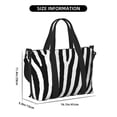 thumbnail image 2 of Travel Duffel Bag, Zebra Waterproof Carry On Overnight Tote Bags for Women/Men, Shoulder Weekender Gym Bag for Travel, Yoga, 2 of 5
