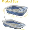 Kitten Training Litter Box, Collapsible Low Entry Kitten Litter Box ...