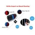 thumbnail image 2 of Exact Fit M-Color Grille Insert Trims For 2017-2020 BMW G30/G31 5 Series 520i 530i 540i 550i etc w/Standard 9-Beam Kidney Grille, 2 of 9