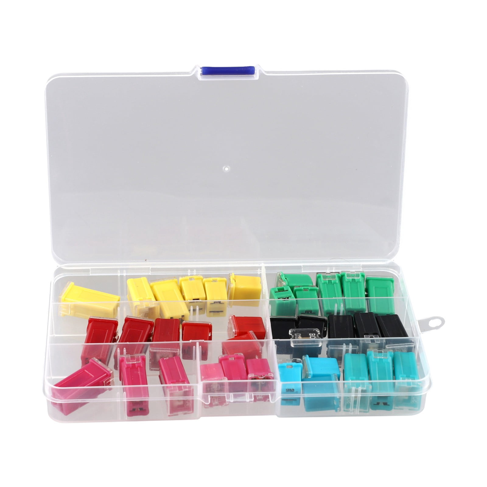 36Pcs Car Fuse Assortment Kit Tall/Std And Low Profile Box Shaped 20A/30A/40A/50A/60A/80A Car Blade Fuse Set