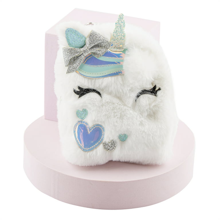 Fluffy Unicorn Mini Backpack