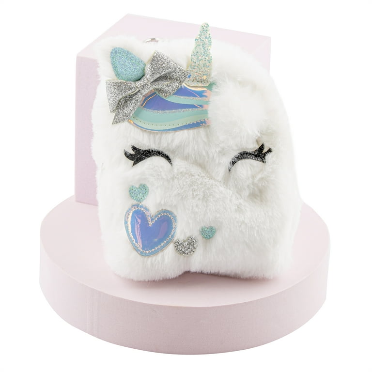 Fluffy Unicorn Mini Backpack