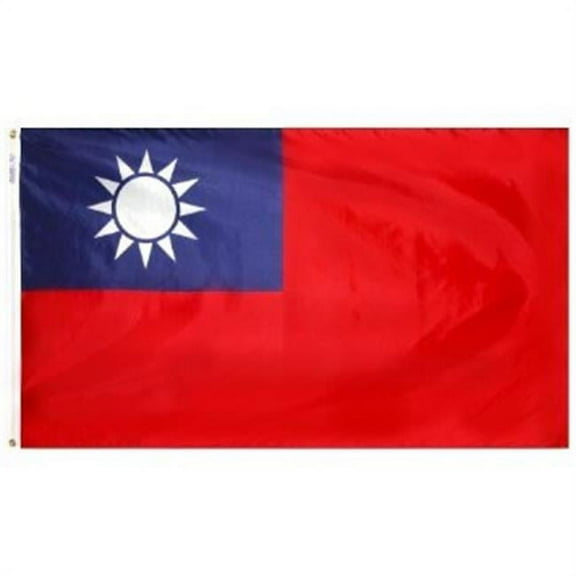 Annin Flagmakers 191696 4 ft. X 6 ft. Nyl-Glo Taiwan Flag