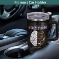 thumbnail image 6 of Engineer Gifts, Gifts For Engineers, Aerospace Mechanical Engineering Gifts, Engineer Gifts for Men, Gifts For Engineering students, 40 oz Tumbler with Handle and Straw, black yellow, 6 of 6