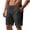 Dark Gray, variant on Lmueinov Linen Shorts for Men Elastic Waist Drawstring Shorts with Pockets, Mens Loose Casual Shorts for Summer Beach Vacation, S-2X