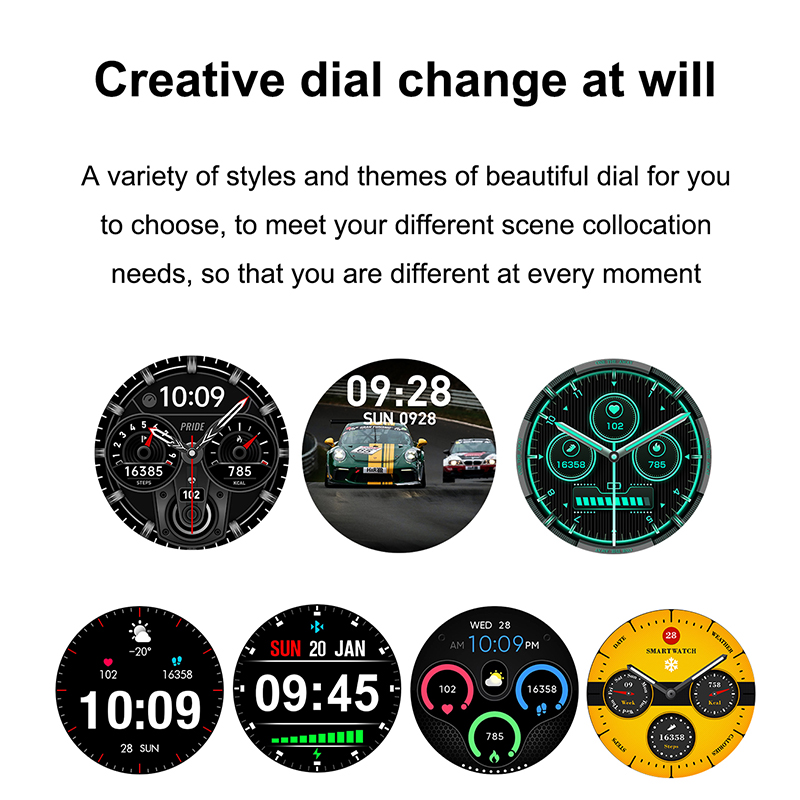 Rainbuvvy GT66 smart watch, watch and earphone 2-in-1, 1.39-inch HD screen, NFC, supports answering/making calls, Android 4.4/iOS9 sports watch