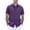 Bright Purple, variant on COOFANDY Men's Lightweight Breathable Short Sleeve Shirt, 100% Polyester, Easy-Care Wrinkle-Resistant for Daily Casual and Office Wear