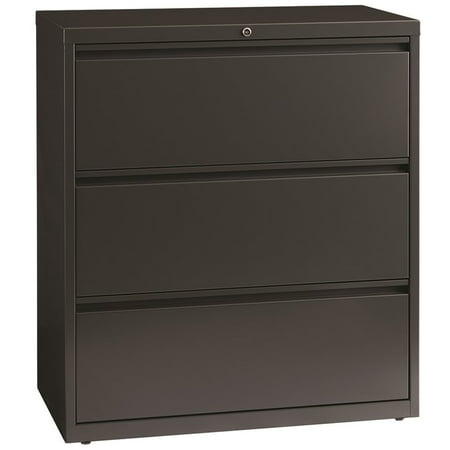 Hl8000 Series 36 Inch Wide 3 Drawer Lateral File Cabinet Charcoal