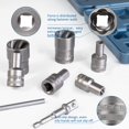 thumbnail image 3 of Thinkpro Bolt Extractor Set,17 Piece Wheel Lock Removal Kit,Lug Nut Extractor Set 1/2 Inch Drive,Lug Nut Remover for Removing Damaged, Frozen, Rusted, Rounded-Off Bolts,, 3 of 6