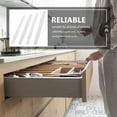 thumbnail image 3 of White Self-adhesive Drawer Guide Slides for Home Use with Strong Load-bearing Capacity 4Pcs, 3 of 5