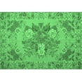 thumbnail image 1 of Ahgly Company Indoor Rectangle Medallion Emerald Green French Area Rugs, 7' x 10', 1 of 4