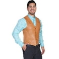 thumbnail image 3 of Scully 503-189-44L-L Mens Leather Wear Western Vest, Antique Brown, Size 44L, 3 of 3