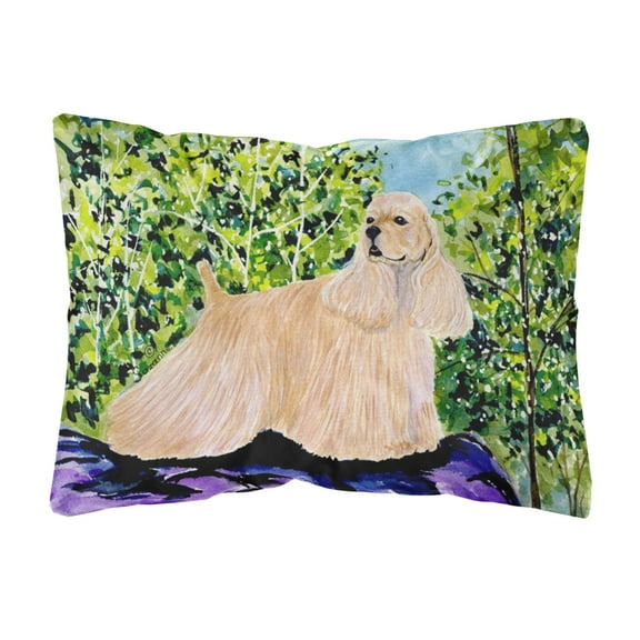 Carolines Treasures SS8668PW1216 Cocker Spaniel Decorative Canvas Fabric Pillow, Large, Multicolor