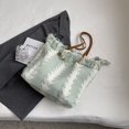 thumbnail image 4 of Bolsos tejidos a la moda, bolso de mano con borlas de punto, bolso de hombro de gran capacidad (verde) Likrtyny Para Estrenar, 4 of 6