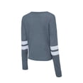 thumbnail image 2 of Women's Concepts Sport Charcoal Tampa Bay Lightning Meadow-Long Sleeve Top & Shorts Sleep Set, 2 of 3