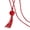 Red, variant on Joernso Faux Crystal Necklace Knotted Beaded Long Tassel Shiny All Match Good Gloss Women Long Pendant Sweater Necklace Jewelry Gift