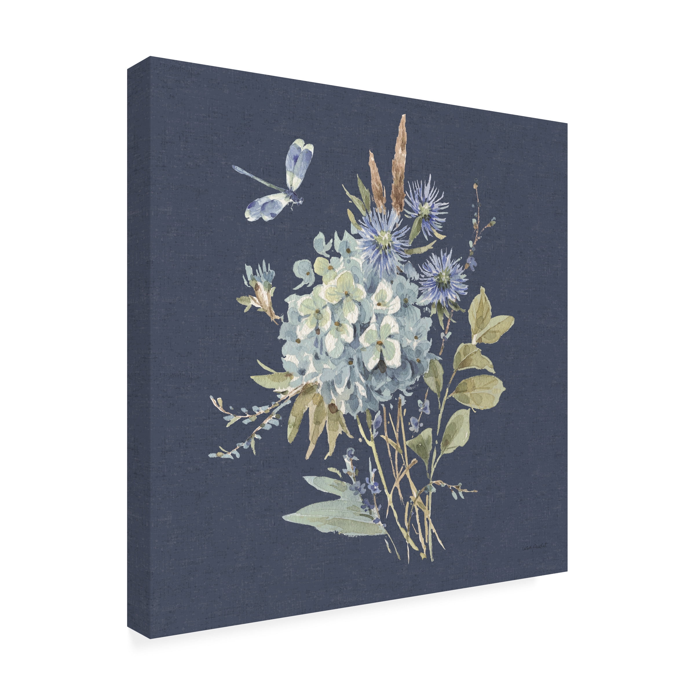 Lisa Audit 'Bohemian Blue 04 on blue' Canvas Art