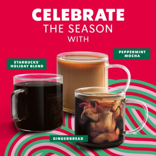 2X - Starbucks Peppermint Mocha Flavored Light Roast Coffee - 11oz