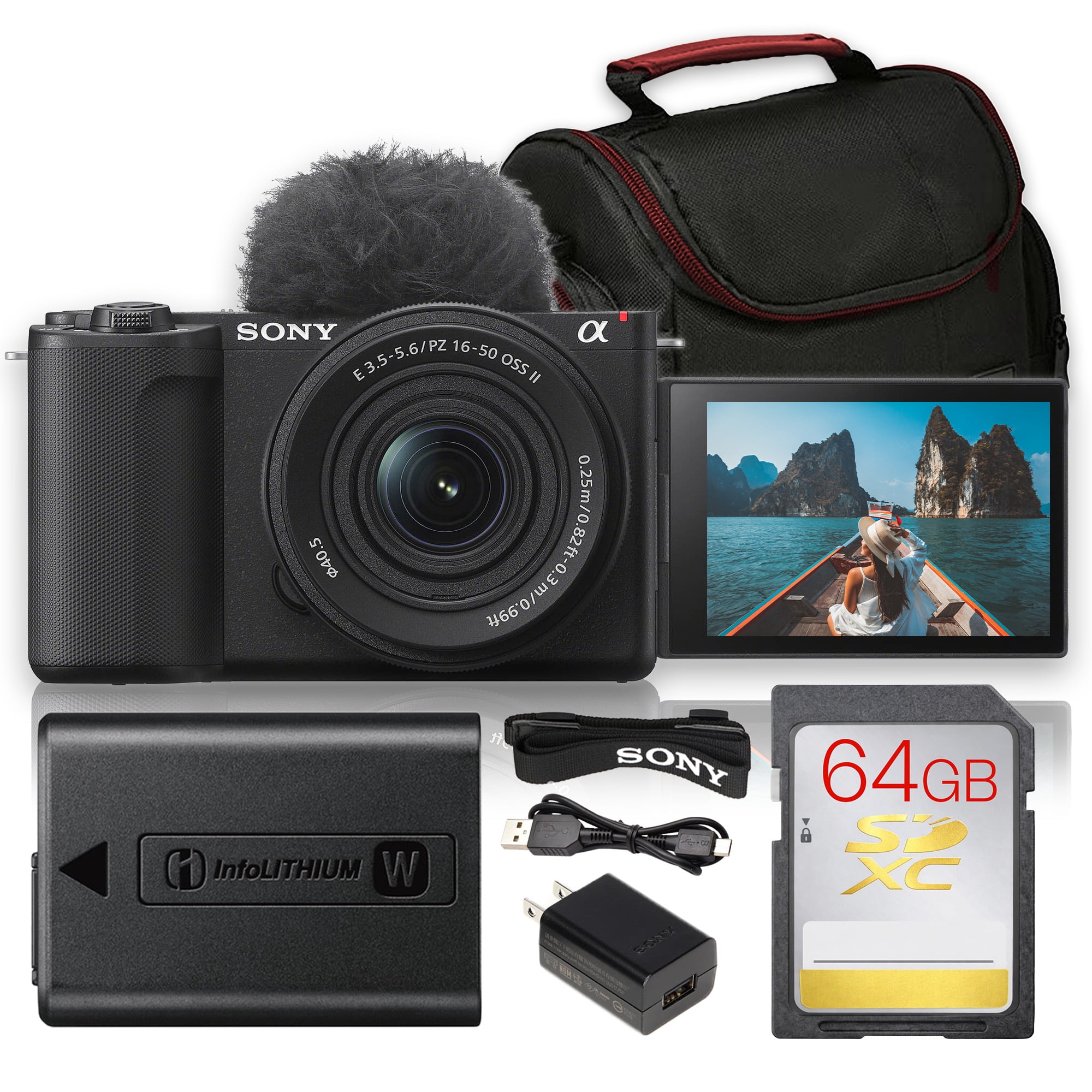 Sony ZV-E10 II Mirrorless Camera with 16-50mm Lens | 26MP APS-C, AI Autofocus, 4K Video, Flip Screen