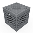 thumbnail image 4 of UbeCube Stackable Modular Collapsible Storage Crate, Gray, 4 of 8