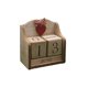 thumbnail image 1 of Decoraciones de Amor para el Escritorio de Casa Calendario de Madera Artesanía, Marrón 8x14.5x15cm Ornamento de Calendario Decorativo para Escritorio Y Habitación, 1 of 6