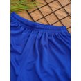 thumbnail image 5 of Nyeemya Kids Basketball Mesh Shorts Boys Sport Knee Length Bottoms Inner Drawstring Booty Shorts Gym Blue 18, 5 of 7