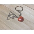 thumbnail image 3 of Carnelian Natural Healing Stone Keychain For Protection, 3 of 6