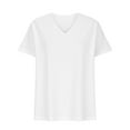 thumbnail image 4 of Giftesty Blouses for Women Dressy Casual Women's Fashion Solid Color Short-sleeved V-neck Loose Casual Tops, 4 of 9