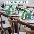 thumbnail image 5 of 12 Pcs Clear Plastic Gift Bags with Die Cut Handles Reusable Party Favor Bags with Ribbon for Mother's Day Wedding Graduation Bridal Shower Baby Shower, 12 x 10 x 5''(Green), 5 of 7